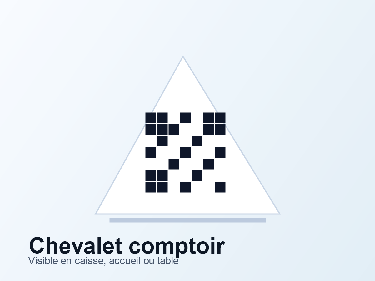 Chevalet avis Google Plakode